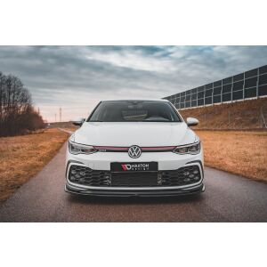 Maxton Design Front Ansatz V.5 / V5 für Volkswagen Golf 8 GTI schwarz Hochglanz