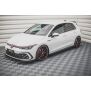 Maxton Design Robuste Racing Seitenschweller Ansatz für für + Flaps Volkswagen Golf 8 GTI / GTI Clubsport schwarz Hochglanz