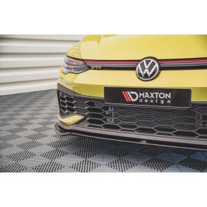 Maxton Design Front Ansatz V.3 / V3 für Volkswagen Golf 8 GTI Clubsport schwarz Hochglanz