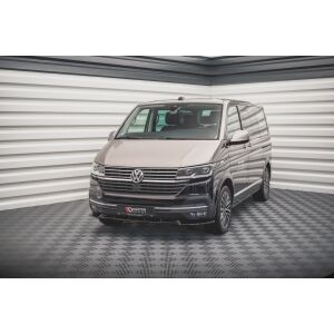 Maxton Design Front Ansatz V.1 / V1 für Volkswagen T6 Facelift schwarz Hochglanz