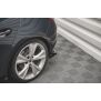 Maxton Design Robuste Racing Heckdiffusor Ansatz +Flaps für Seat Leon FR Hatchback Mk4 schwarz Hochglanz