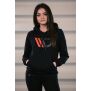 Maxton Design Womens Black Hoodie