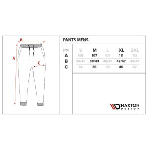 Maxton Design Mens Black sweatpants