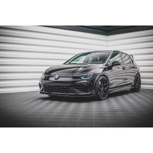 Maxton Design Front Ansatz V.1 / V1 für Volkswagen Golf R Mk8 schwarz Hochglanz