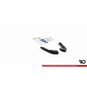 Maxton Design Heck Ansatz Flaps Diffusor V.1 / V1 für Volkswagen Golf R Mk8 schwarz Hochglanz