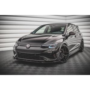 Maxton Design Front Ansatz V.4 / V4 für Volkswagen Golf R Mk8 schwarz Hochglanz