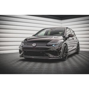 Maxton Design Front Ansatz V.5 / V5 für Volkswagen Golf R Mk8 schwarz Hochglanz