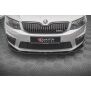 Maxton Design Front Ansatz V.4 / V4 für Skoda Octavia RS Mk3 schwarz Hochglanz