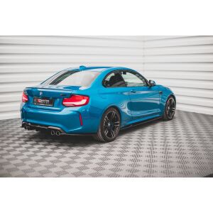 Maxton Design Seitenschweller Ansatz für V.2 / V2 für BMW M2 F87 schwarz Hochglanz