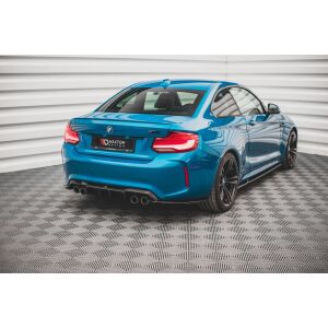 Maxton Design Heckdiffusor Ansatz für BMW M2 F87 schwarz Hochglanz