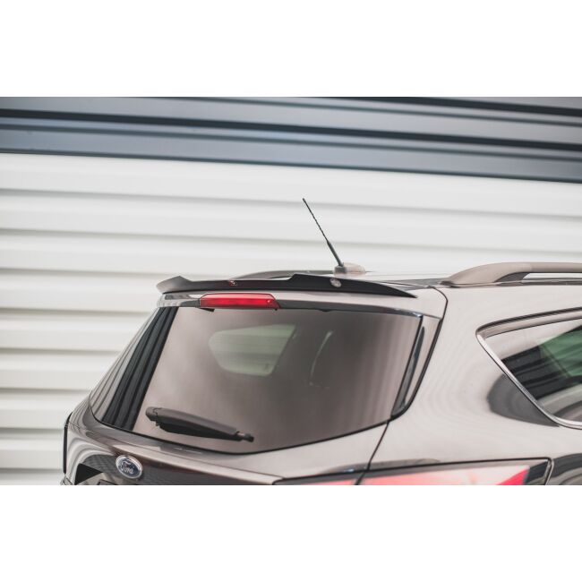 Maxton Design Spoiler CAP für Ford Escape Mk3 schwarz Hochglanz