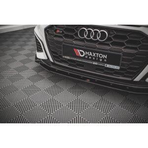 Maxton Design Front Ansatz V.2 / V2 für Audi S3 / A3 S-Line 8Y schwarz Hochglanz