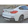 Maxton Design Mittlerer Heckdiffusor Ansatz für BMW X4 M Paket DTM LOOK schwarz Hochglanz