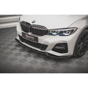 Maxton Design Front Ansatz V.4 / V4 für BMW 3er G20 / G21 M-Paket schwarz Hochglanz