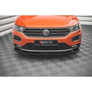 Maxton Design Front Ansatz V.2 / V2 für Volkswagen T-Roc Mk1 schwarz Hochglanz