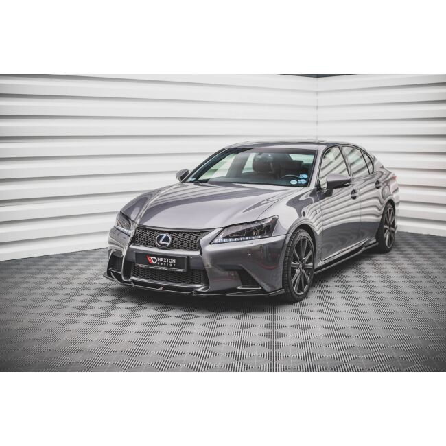 Maxton Design Front Ansatz V.2 / V2 für Lexus GS F Sport Mk4 (L10) schwarz Hochglanz