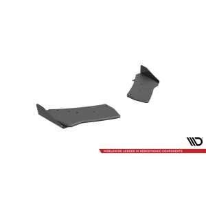 Maxton Design Street Pro Heck Ansatz Flaps Diffusor +Flaps für Volkswagen Golf R Mk7 schwarz Hochglanz