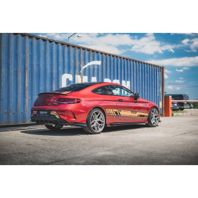 Maxton Design Robuste Racing Heckschürze für Mercedes-AMG C43 Coupe C205