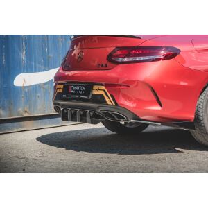 Maxton Design Robuste Racing Heckschürze für Mercedes-AMG C43 Coupe C205