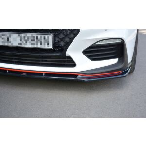 Maxton Design Front Ansatz V.1 / V1 für HYUNDAI I30 Mk3 N  schwarz Hochglanz