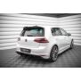 Maxton Design Street Pro Heck Ansatz Flaps Diffusor +Flaps für Volkswagen Golf R Mk7 schwarz Hochglanz