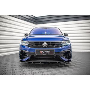 Maxton Design Front Ansatz V.1 / V1 für Volkswagen Tiguan R / R-Line Mk2 Facelift schwarz Hochglanz