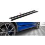 Maxton Design Seitenschweller Ansatz für Volkswagen Tiguan R / R-Line Mk2 Facelift schwarz Hochglanz