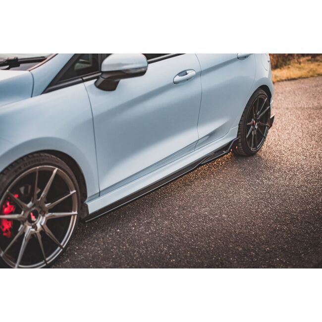 Maxton Design Seitenschweller Ansatz für + Flaps V.2 / V2 für Ford Fiesta ST / ST-Line