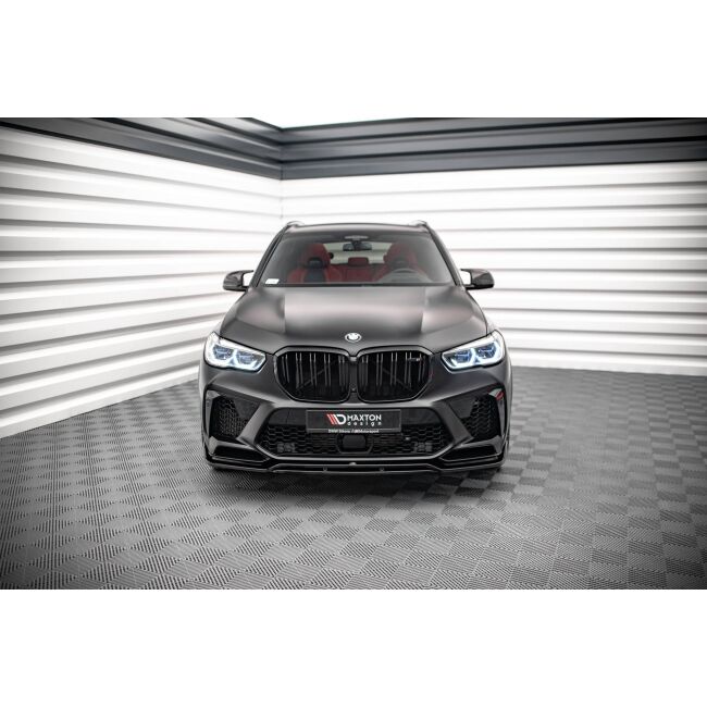 Maxton Design Front Ansatz V.3 / V3 für BMW  X5M F95 schwarz Hochglanz