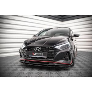 Maxton Design Front Ansatz V.2 / V2 für Hyundai I20 N Mk3 schwarz Hochglanz