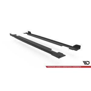 Maxton Design Street Pro Seitenschweller Ansatz für + Flaps Hyundai I20 N Mk3 schwarz Hochglanz