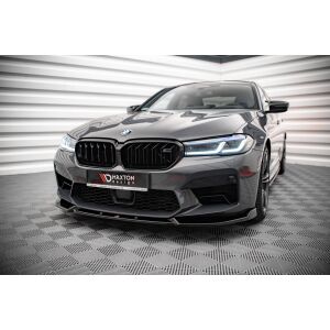 Maxton Design Front Ansatz V.1 / V1 für BMW M5 F90 Facelift schwarz Hochglanz