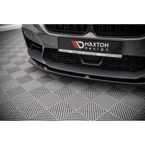 Maxton Design Front Ansatz V.3 / V3 für BMW M5 F90 Facelift schwarz Hochglanz