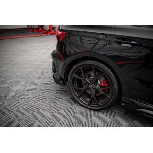 Maxton Design Street Pro Heck Ansatz Flaps Diffusor +Flaps für Audi RS3 Sportback 8Y schwarz Hochglanz