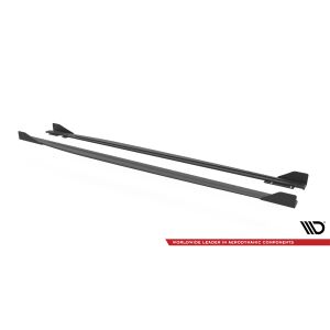 Maxton Design Street Pro Seitenschweller Ansatz für + Flaps Audi RS3 Sportback 8Y schwarz Hochglanz