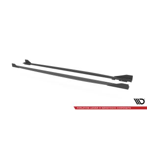 Maxton Design Street Pro Seitenschweller Ansatz für + Flaps Audi RS3 Sportback 8Y schwarz Hochglanz