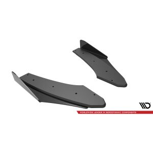 Maxton Design Street Pro Heck Ansatz Flaps Diffusor +Flaps für Audi S3 Limousine 8Y schwarz Hochglanz