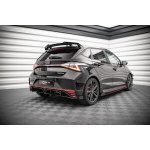 Maxton Design Hintere Seiten Flaps für Hyundai I20 N Mk3 schwarz Hochglanz