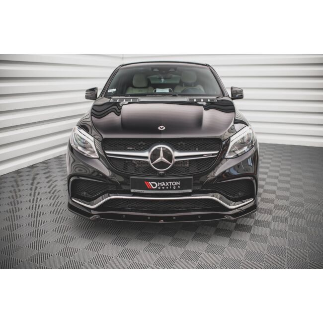 Maxton Design Front Ansatz V.1 / V1 für Mercedes-Benz GLE 63 AMG C292 schwarz Hochglanz