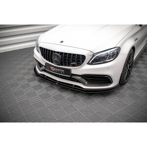 Maxton Design Front Ansatz V.1 / V1 für Mercedes-AMG C63 Coupe C205 Facelift schwarz Hochglanz