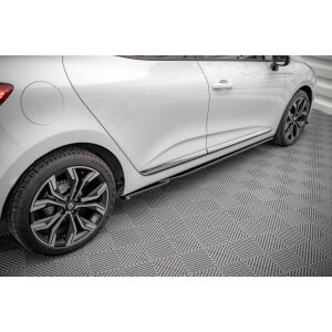 Maxton Design Seitenschweller Ansatz für Renault Clio Mk5 schwarz Hochglanz